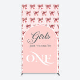 Lofaris Repeated Bow Girls Just Wanna Be One Rectangle Backdrop